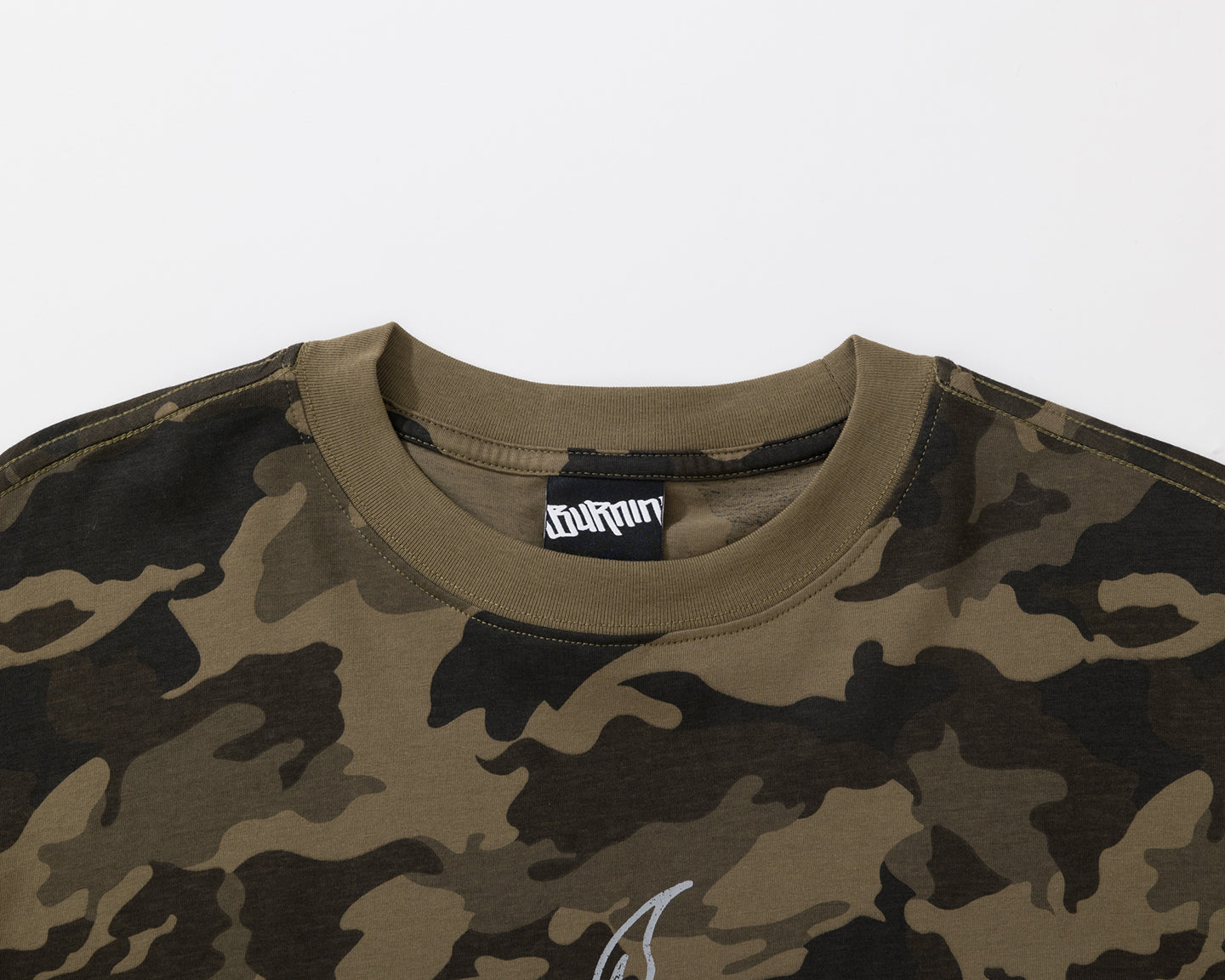 BURNIN* “97’series” worn fire pattern fake two-piece T-shirt - PSYLOS 1, BURNIN* “97’series” worn fire pattern fake two-piece T-shirt, T-Shirt, Burnin, PSYLOS 1